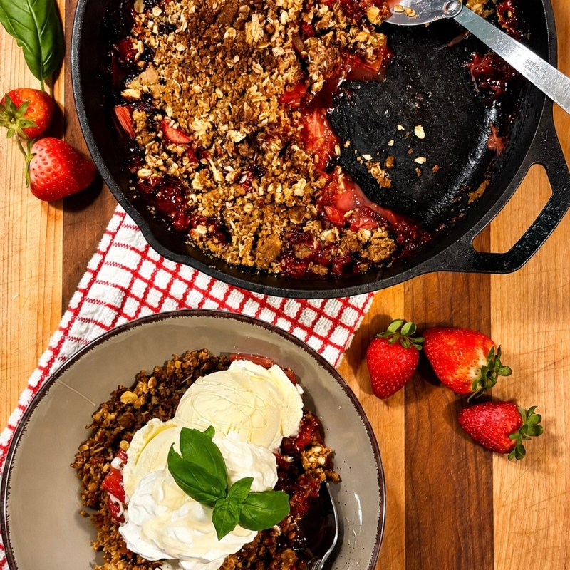 Strawberry Rhubarb Crisp